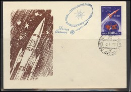 RUSSIA USSR Private Envelope LITHUANIA VILNIUS VNO-klub-066 Space Exploration - Local & Private