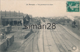 BOURGES - N° 215 - VUE GENERALE DE LA GARE - Bourges