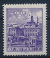 **Österreich Austria 1962 ANK 1104 Y Mi 1118 (1) Paper Weiß Bauten Building Danube Bridge Linz MNH - 1961-70 Unused Stamps