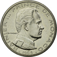 Monnaie, Monaco, 1/2 Franc, 1965, SUP+, Nickel, Gadoury:149 - 1960-2001 Nouveaux Francs