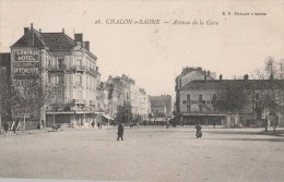 CHALON SUR SAONE (Saône Et Loire) - Avenue De La Gare - Animée - Chalon Sur Saone