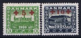 Denmark: Mi Nr 116 + 117 MH/* 1921 - Nuovi