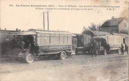 Bethune    62      Guerre 14/18. Les Autobus Parisiens En Chargement - Bethune