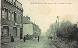 Bruay En Artois (La Buissière)    62     La Rue  Jean Jaurès Et La Poste - Autres & Non Classés