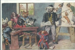 CARTES FANTAISIES TOP - Animaux Habillés - Instituteur - Dressed Animals