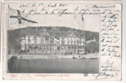 Germany Allemagne KIEL LOGIRHAUS DES KAISERL YACHT CLUBS CANCELLATION KIEL 1902 JUN - Kiel
