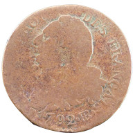 Monnaie, France, 6 Deniers Français, 6 Deniers, 1792, Strasbourg, B, Bronze - Andere & Zonder Classificatie