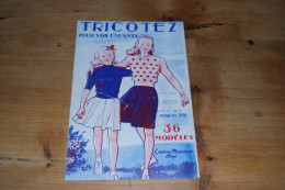 Tricotez Pour Vos Enfants, Pull-over, Robe, Jupe, Laine, Manteau, Veste, Broderie, Cardigan, Etc... Ed. Marivaux 1947 - Fashion