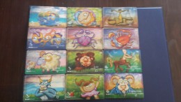 Brasil-horoskop( Brasil Telecom)-(set 12cards)-used Card+4card Prepiad Free - Zodiaque