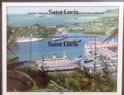 Saint Lucia MNH Souvenir Sheet 1991 : Ship - Sonstige - Ozeanien