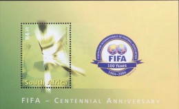 South Africa MNH Souvenir Sheet 2004 : 100th Anniversary Of FIFA /  Football - Unused Stamps