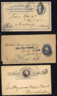 USA / 3 ENTIERS POSTAUX ANCIENS - 2 CARTES  & 1 BANDE JOURNAL  (ref 1998) - ...-1900