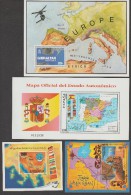 GIBRALTAR +ESPAGNE+UZBEKISTAN+JUGOSLAVIJA     BF   LA CARTE+MAP  **MNH    Réf  C609 - Geographie