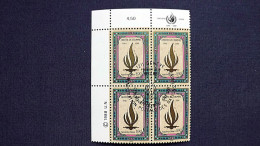 UNO-Genf 171 Eckrandviererblock ´A´, Oo/ESST, 40. Jahrestag Der Allgemeinen Erklärung Der Menschenrechte - Used Stamps