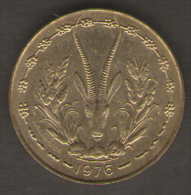 ETATS DE L´AFRIQUE DEL´OVEST 10 FRANCS 1976 - Other - Africa