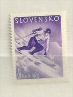 1943 MNH Slowakei, Slovensko, Ski, Postfris** - Ungebraucht