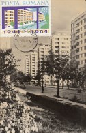 BUCHAREST DINICU GOLESCU BOULEVARD, APARTMENT BUILDINGS, CM, MAXICARD, CARTES MAXIMUM, 1967, ROMANIA - Maximumkarten (MC)