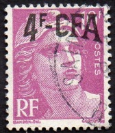 Réunion Obl. N° 296 - Marianne De Gandon Surch. 4F /10f Lilas - Used Stamps