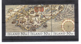 UPU1151  ISLAND  1991  Michl  744/46  Postfrisch ** ZÄHNUNG Siehe ABBILDUNG - Unused Stamps