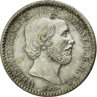 Monnaie, Pays-Bas, William III, 10 Cents, 1889, TTB+, Argent, KM:80 - 1849-1890: Willem III.