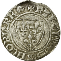 Monnaie, France, Blanc Guénar, Châlons-Sur-Marne, TTB, Argent, Duplessy:406A - 1380-1422 Carlo VI Il Beneamato