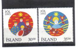 UPU1161  ISLAND  1993  Michl  795/96 ** Postfrisch  ZÄHNUNG Siehe ABBILDUNG - Ongebruikt