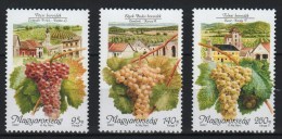 HUNGARY 2007 FLORA Plants Grapes WINE REGIONS - Fine Set MNH - Unused Stamps