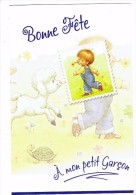 Db Carte - Bonne Fête à Mon Petit Garçon - Enfant Agneau Tortue / Turtle - Frane Weigert - Tortues