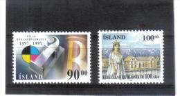 UPU1183  ISLAND  1997  Michl  874/75  Postfrisch **  ZÄHNUNG Siehe ABBILDUNG - Unused Stamps