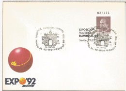 ENTERO POSTAL EXPO 92 SEVILLA MAT LA CARTUJA 1988 - 1992 – Siviglia (Spagna)