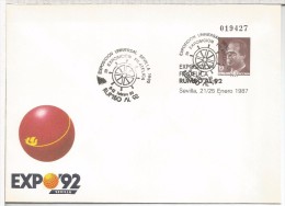 ENTERO POSTAL EXPO 92 SEVILLA MAT RUMBO AL 92 1989 - 1992 – Sevilla (Spanje)