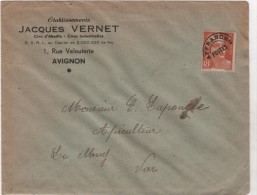 Enveloppe Publicitaire ABEILLES MIEL RUCHE BIENE HONEYBEE Jacques VERNET Avignon   LAPONCHE Apiculteur Le Muy Var - Honeybees