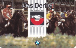 K 069 TARJETA DE ALEMANIA DE UNA CARRERA DE CABALLOS - BMW (CABALLO-HORSE) PUZZLE - K-Serie : Serie Clienti