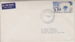 AAT 1959 Map FDC Ca Mawson 20 FE 59 (26975) - FDC