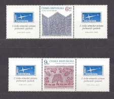 Czech Republic Tschechische Republik  2003 MNH  **Mi 351-352 Zf Sc 3197-3198 Coupons  OSTROPA 2003 - Unused Stamps
