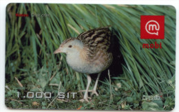 SLOVENIA  Mobil Prepaid Card - Bird, Kosec  Crex Crex  Valid 31.12.2005 - Songbirds & Tree Dwellers