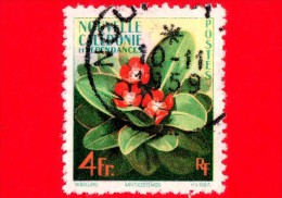 NUOVA CALEDONIA - Usato - 1958 - Fiori - Xanthostemon - 4 - Used Stamps