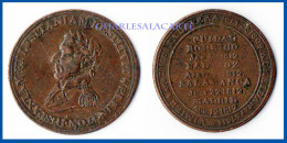 GREAT BRITAIN 1812 HALF PENNY TOKEN PICARD LEAD WORKS HULL DUKE OF WELLINGTON VERY GOOD CONDITION - Otros & Sin Clasificación