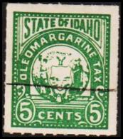 STATE OF IDAHO. OLEOMARGARINE TAX 5 CENTS. (Michel: ) - JF192638 - Ohne Zuordnung