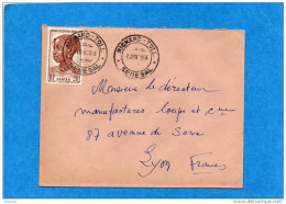 MARCOPHILIE-lettre--Sénégal-cad-RICHARD-TOLL-1958- Pour FRANCE - Covers & Documents