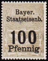 Bayer. Staatseisenb. 100 Pfennig.  (Michel: ) - JF192661 - Autres & Non Classés