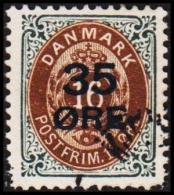 1912. Surcharge. 35 Øre On 16 Øre Brown/grey. Normal Frame (Michel: 60I) - JF192649 - Neufs