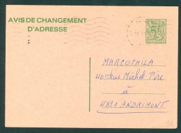 Adreswijziging/Changement D´adresse  1981 - 5 F   Obl/gebr  Van  Jambes Naar Andrimont - Avis Changement Adresse