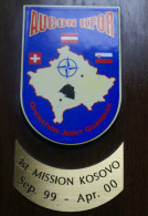 KOSSOVO 2000 - AUCON KFOR CREST ARALDICO, OPERATION JOINT GUARDIAN - Navy