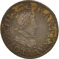 Monnaie, France, Louis XIII, Double Tournois, Buste Juvénile, Double Tournois - 1610-1643 Luigi XIII Il Giusto