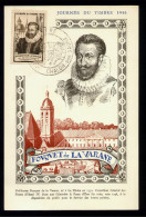 FDC Premier Jour  - Carte Privée Journée Du Timbre 1946 - CHALON Sur SAONE - Fouquet De La Varane - ....-1949