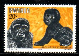RWANDA. N°1117 De 1983. Gorille. - Gorillas