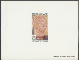 1990 - BURKINA FASO - EPREUVE DE LUXE 828 EL - THEME : ARTISANAT - Burkina Faso (1984-...)