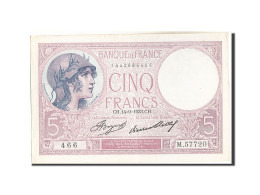 Billet, France, 5 Francs, 5 F 1917-1940 ''Violet'', 1933, 1933-09-14, SPL - 5 F 1917-1940 ''Violet''