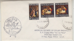 New Zealand 1970 Deep Freeze 1970-1971 USCGC Staten Island Cover (26978) - Barcos Polares Y Rompehielos